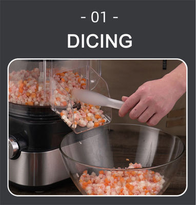 Convenient Commercial Vegetable Cutting Machine with Lid and PC Stainless Steel Housing