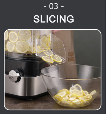 Convenient Commercial Vegetable Cutting Machine with Lid and PC Stainless Steel Housing