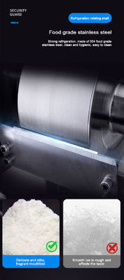 Electric Rapid Production Bingsu Shave Ice Snow Machine with Fully-automatic Control