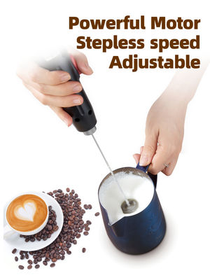 220V Electric Milk Frother Mini Handheld Food Blender Coffee Mixer with Speed Control