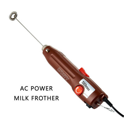 220V Electric Milk Frother Mini Handheld Food Blender Coffee Mixer with Speed Control