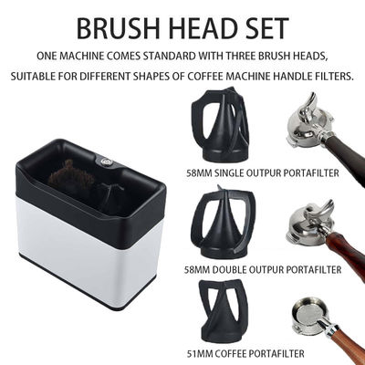 Gep Professional Electric Espresso Knock Box Automatic Coffee Portafilter Cleaner Metal