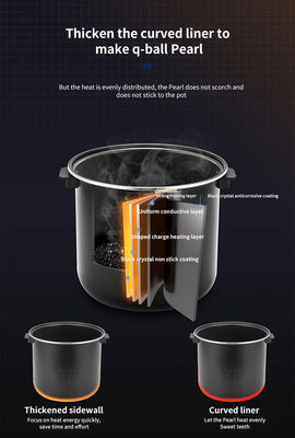 Commercial Tapioca Pearl Cooker 8L Fully Automatic Boba Milk Tea with App-Controlled