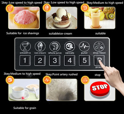 Low Noise Smoothie Blender with Pure Copper Motor Professional Kitchen Equipment