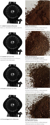 Electric Coffee Bean Grinder with Cleaning Cycle and Rust-Resistant Aluminum Housing
