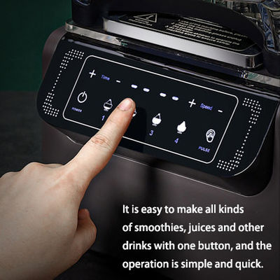 1800W Plastic Housing Ice Drinks Smoothie Blender For Restaurant 65db