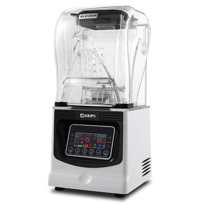 Professional Food Processing Blender with 8mm Thick Soundproof Cover and 220V Voltage