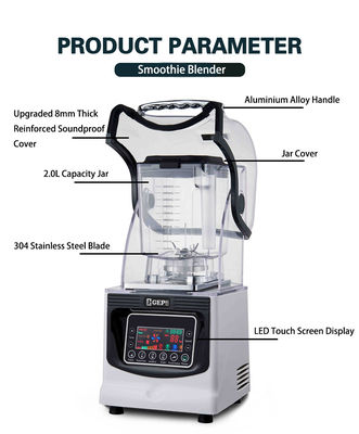 8 Speed Settings Supply Professional Ice Crusher Machine Commercial Smoothie Blender